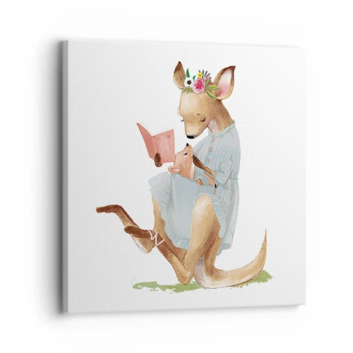 Tablou pe pânză - Citește-mi, mamă - 30x30 cm