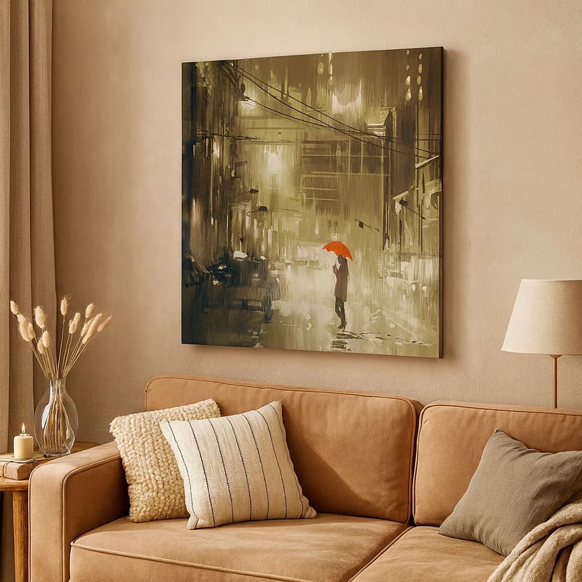 Tablou pe pânză - Singură, dar nu singuratică - 30x30 cm