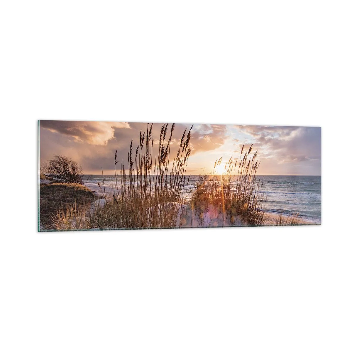 Tablou pe sticlă - Adio soare și vânt - 90x30 cm