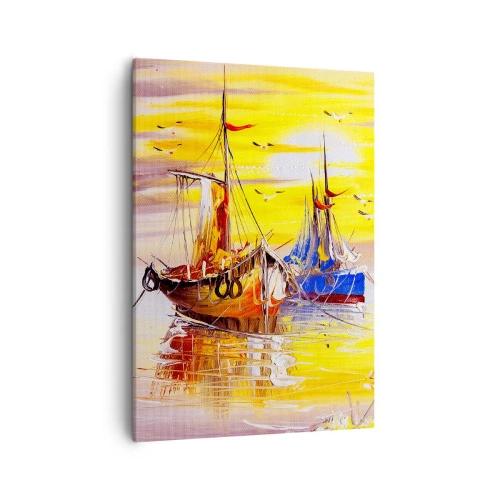 Tablou pe pânză - O binemeritată odihnă în port - 50x70 cm