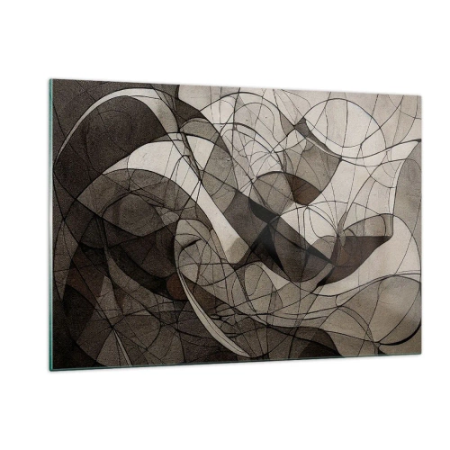 Tablou pe sticlă - Circulația culorilor pământului - 120x80 cm