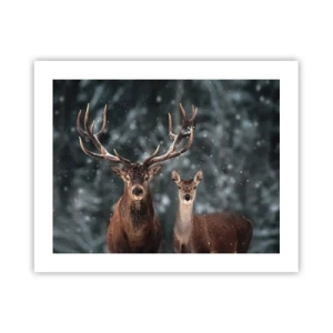 Poster - Stăpânul pădurii și soția sa - 50x40 cm