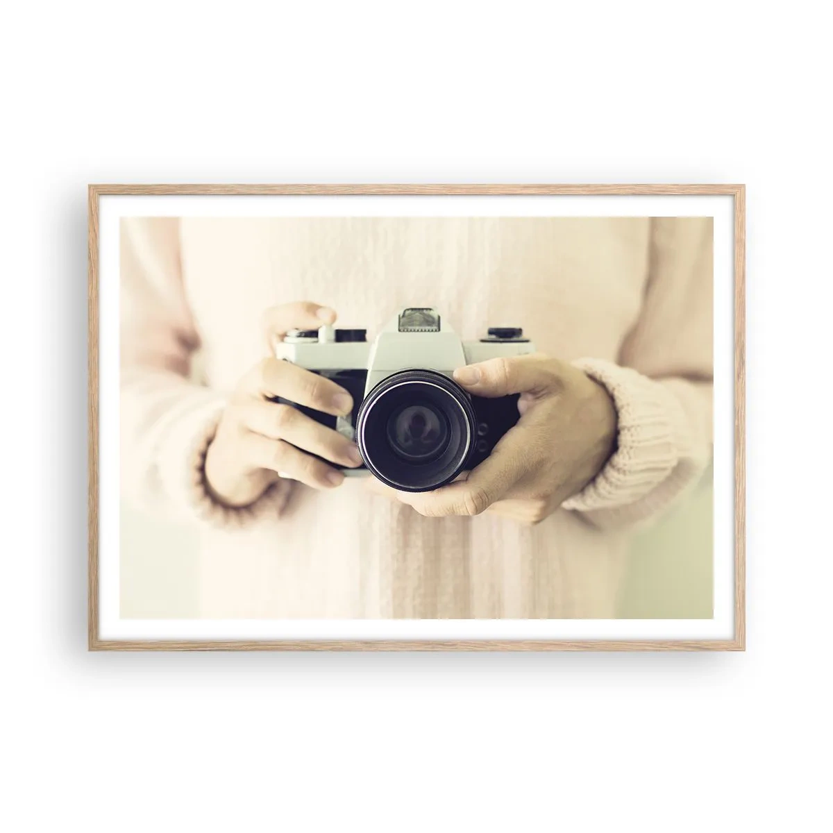 Poster în ramă de stejar deschis - Pentru a vedea mai multe... - 100x70 cm