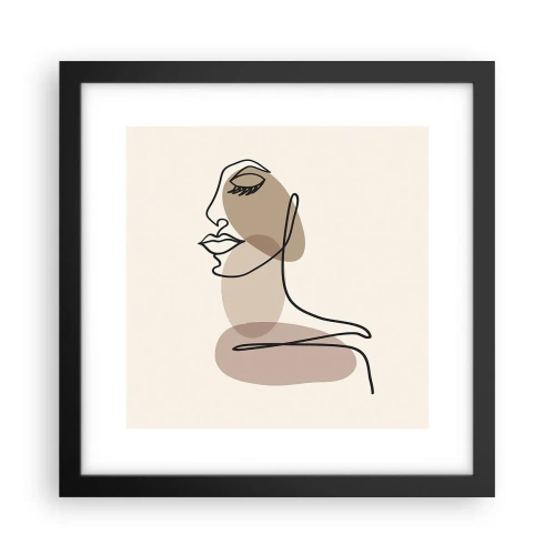 Poster în ramă neagră - Ascultându-se pe sine - 30x30 cm