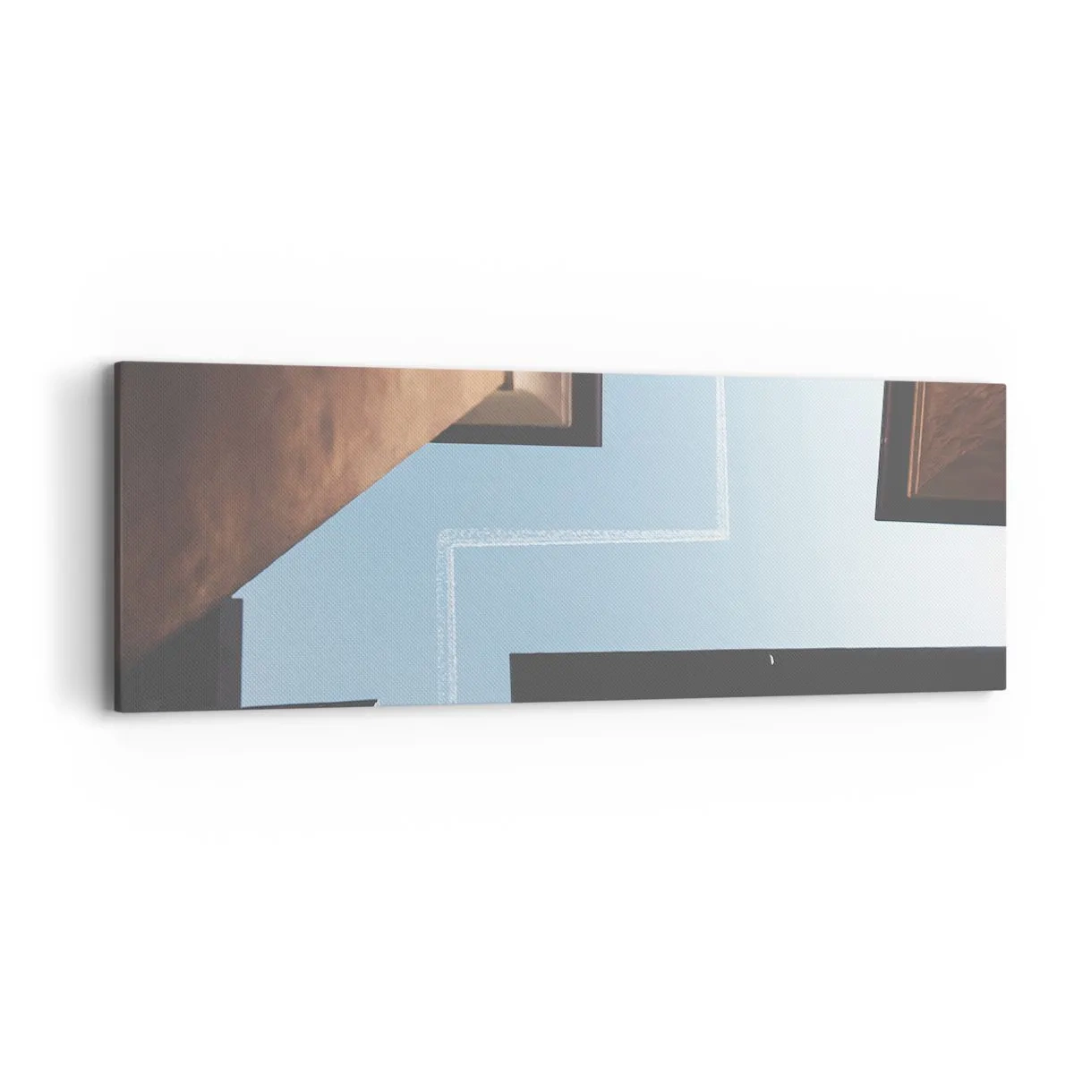 Tablou pe pânză - Deasupra labirintului urban - 90x30 cm