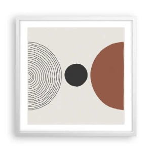 Poster în ramă albă - În centrul atenției - 50x50 cm