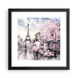 Poster în ramă neagră - Dacă ar fi să te îndrăgostești, atunci doar de... - 30x30 cm