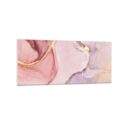 Tablou pe sticlă - O mângâiere de culoare - 120x50 cm