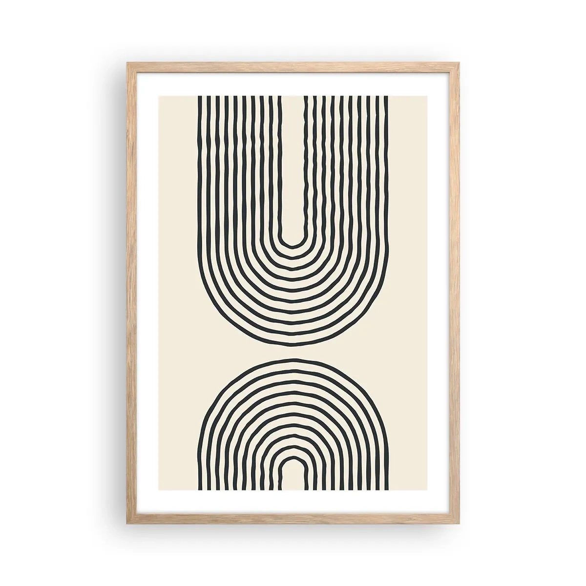 Poster în ramă de stejar deschis - În curând... - 50x70 cm