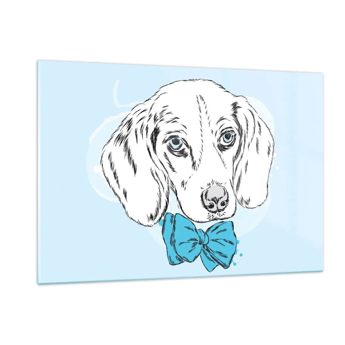 Tablou pe sticlă - Eleganța câinelui - 120x80 cm