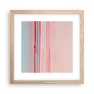 Poster în ramă de stejar deschis - Abstracție în zori - 30x30 cm