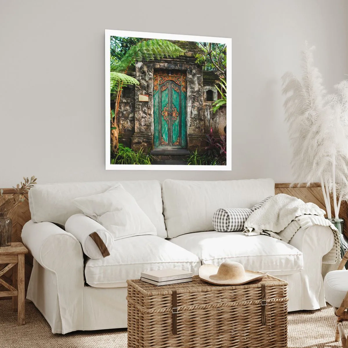 Poster - O ușă către o lume exotică - 60x60 cm