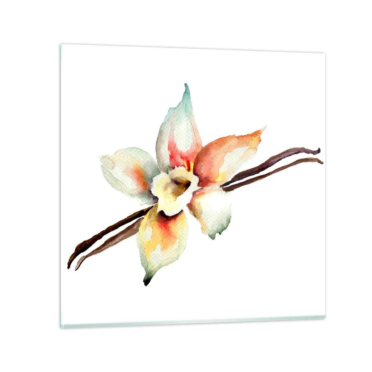 Tablou pe sticlă - Dulceața stropită - 30x30 cm