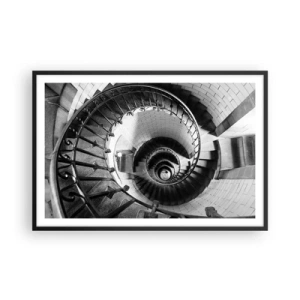 Poster în ramă neagră - Din ce în ce mai sus - 91x61 cm