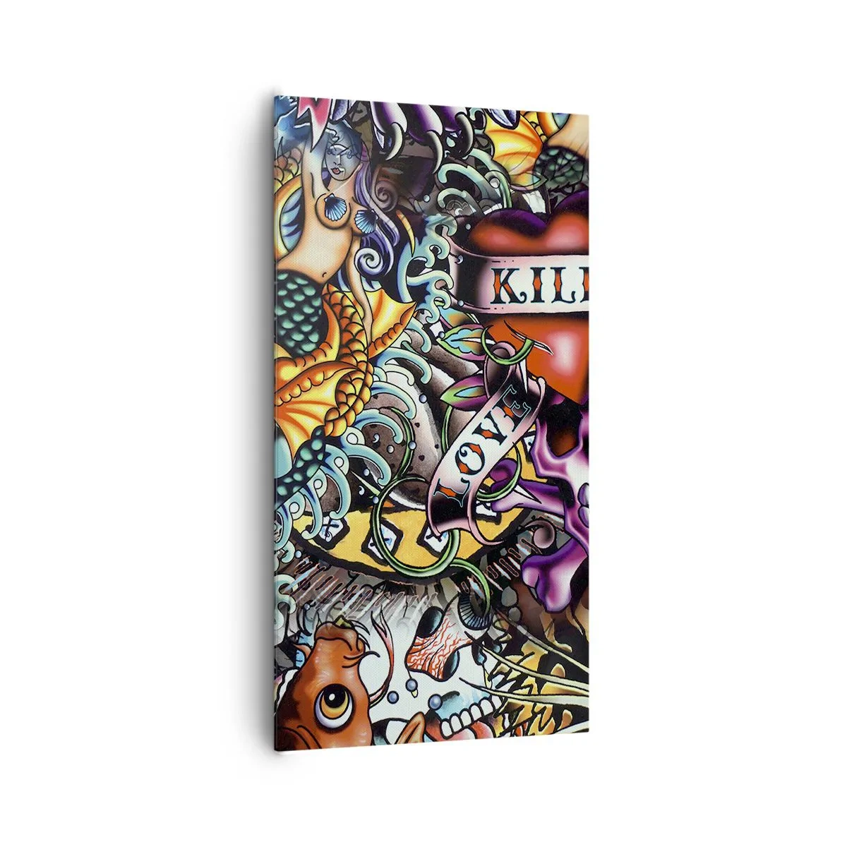 Tablou pe pânză - Visul unui artist tatuator - 65x120 cm