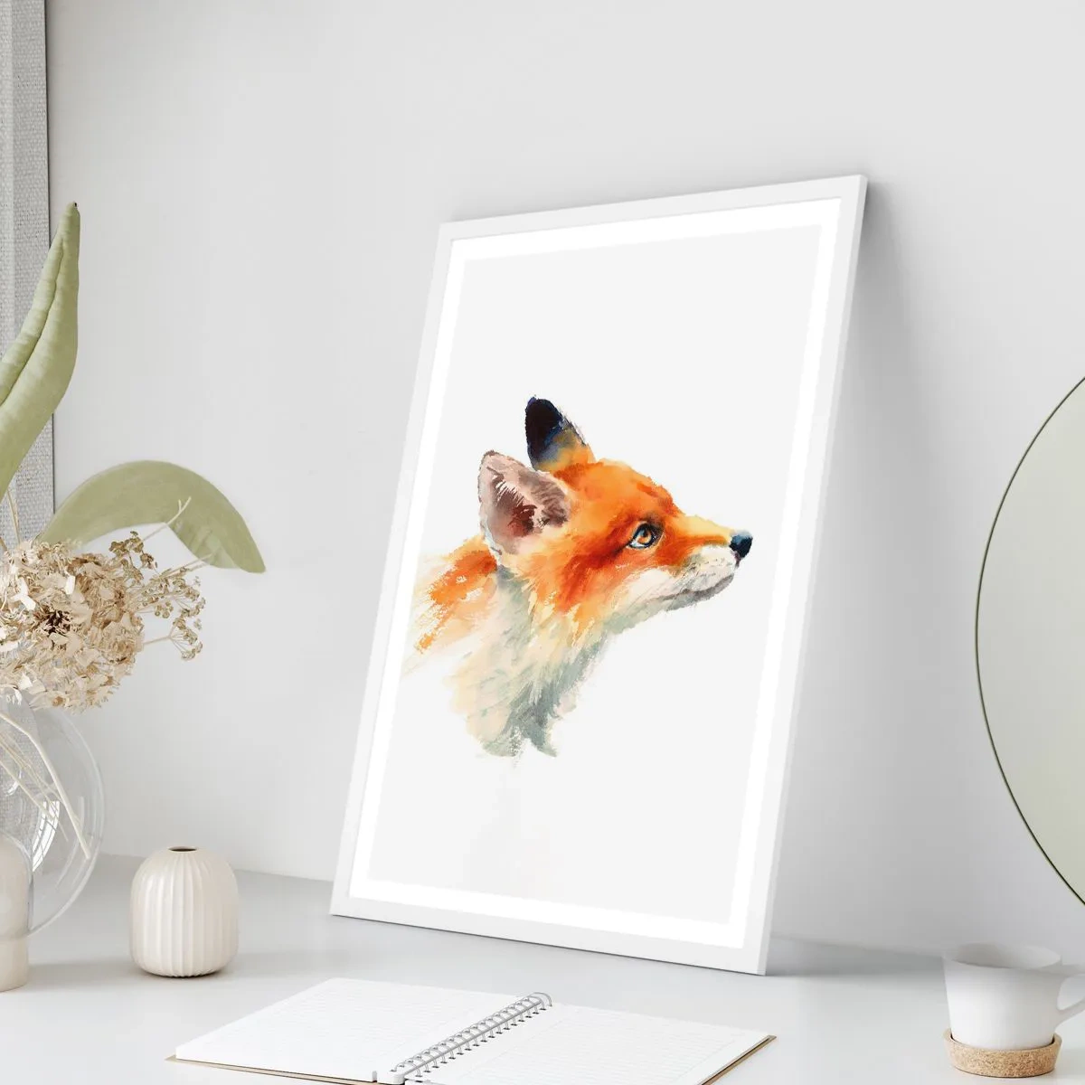 Poster în ramă albă - Nu poți fi niciodată prea atent - 61x91 cm