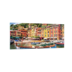 Tablou pe sticlă - O dimineață italiană - 120x50 cm