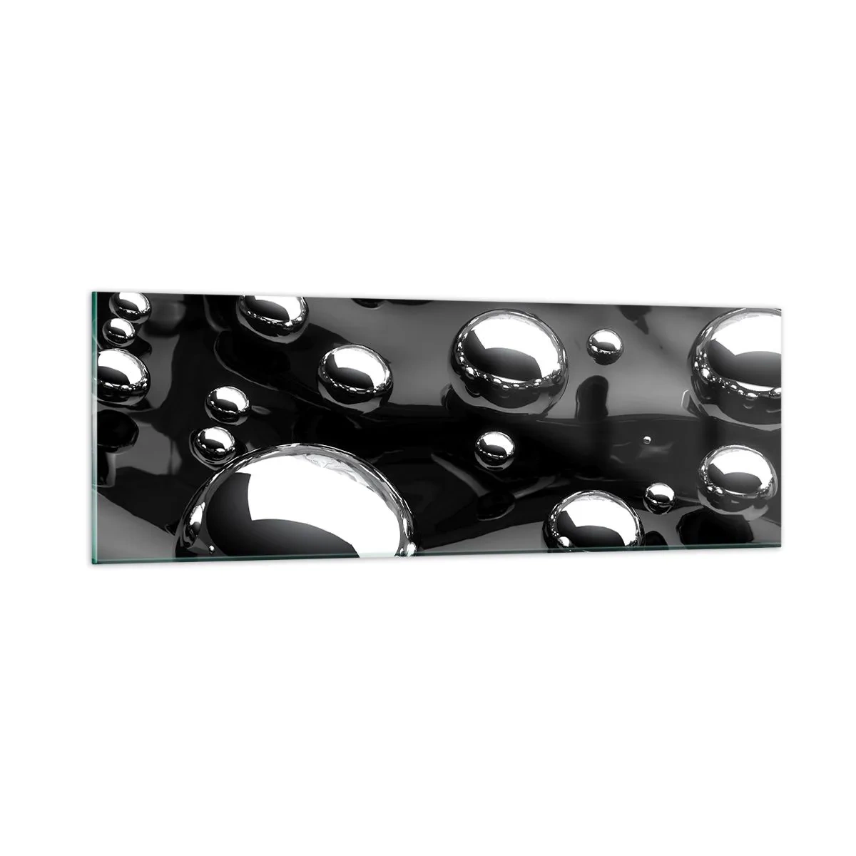 Tablou pe sticlă - Din adâncurile negre - 90x30 cm