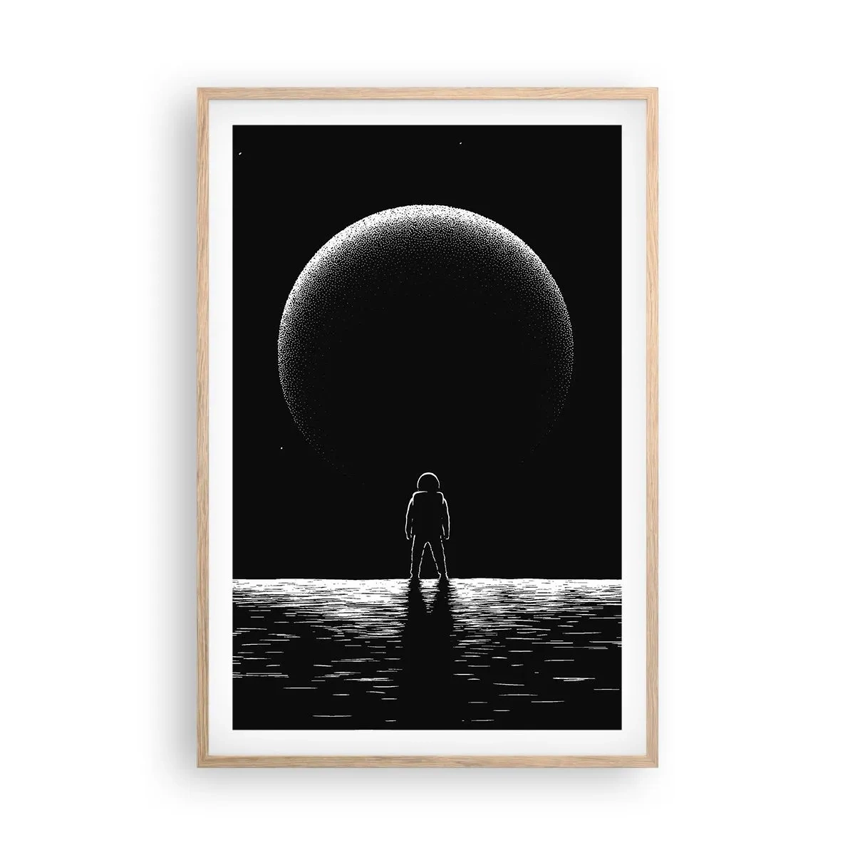 Poster în ramă de stejar deschis - Față în față - 61x91 cm