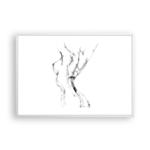 Poster în ramă albă - Frumoasa și puternică - 100x70 cm