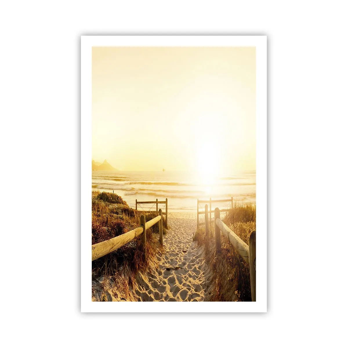Poster - Prin dune spre soare - 61x91 cm