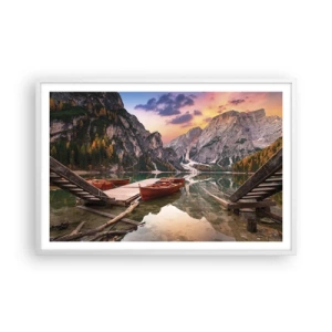 Poster în ramă albă - Promisiunea zilei - 91x61 cm