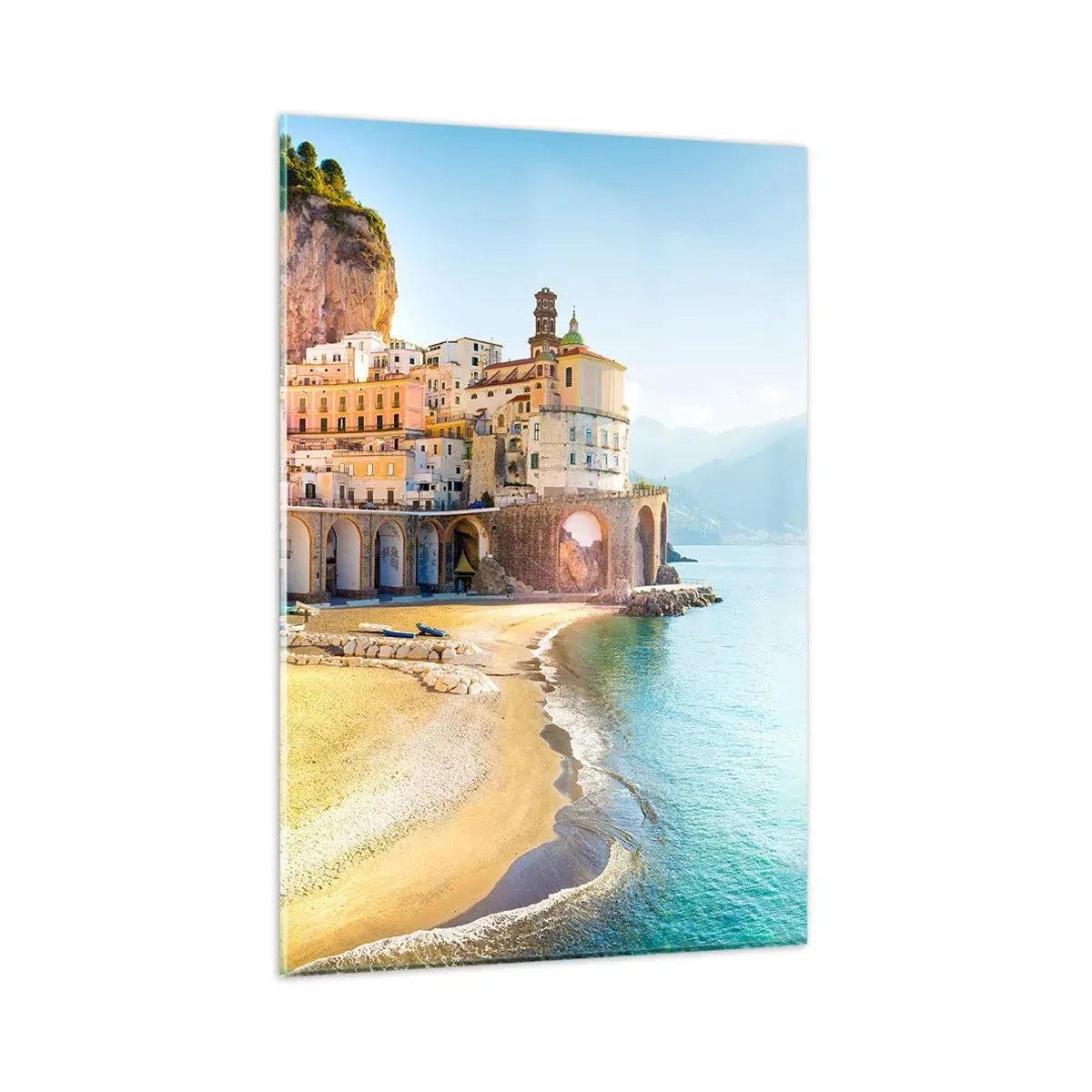 Tablou pe sticlă - Un oraș incredibil - 80x120 cm