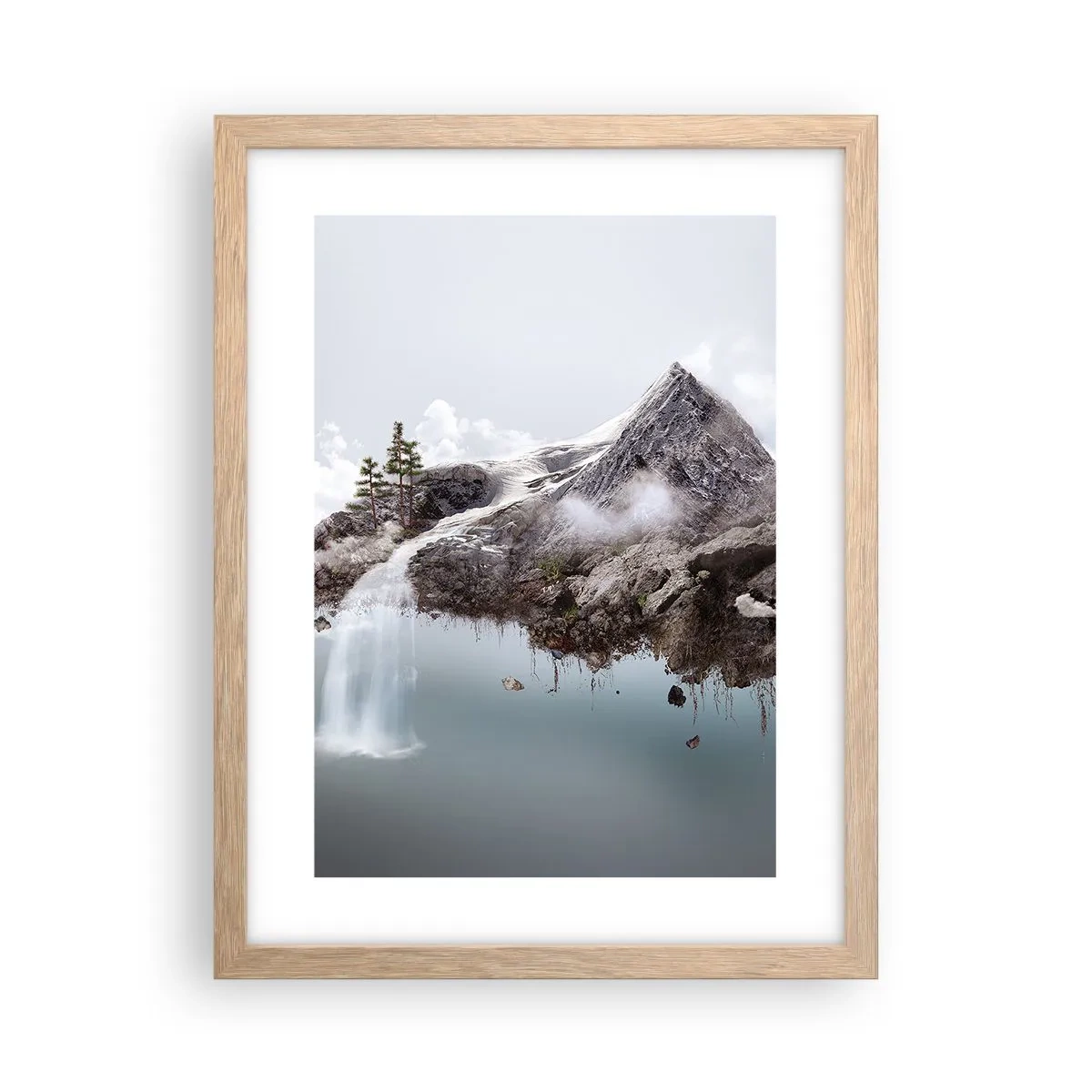 Poster în ramă de stejar deschis - Prin ochii unui suprarealist - 30x40 cm