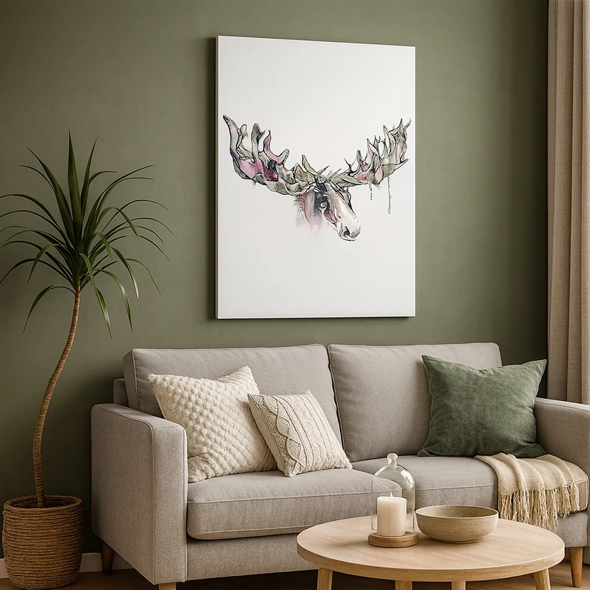 Tablou pe pânză - Coroana regelui pădurii - 50x70 cm