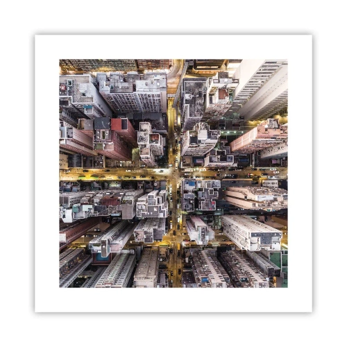 Poster - Salutări din Hongkong - 40x40 cm
