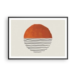 Poster în ramă neagră - În stil japonez - 100x70 cm