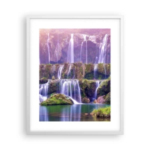 Poster în ramă albă - Scara către cer - 40x50 cm