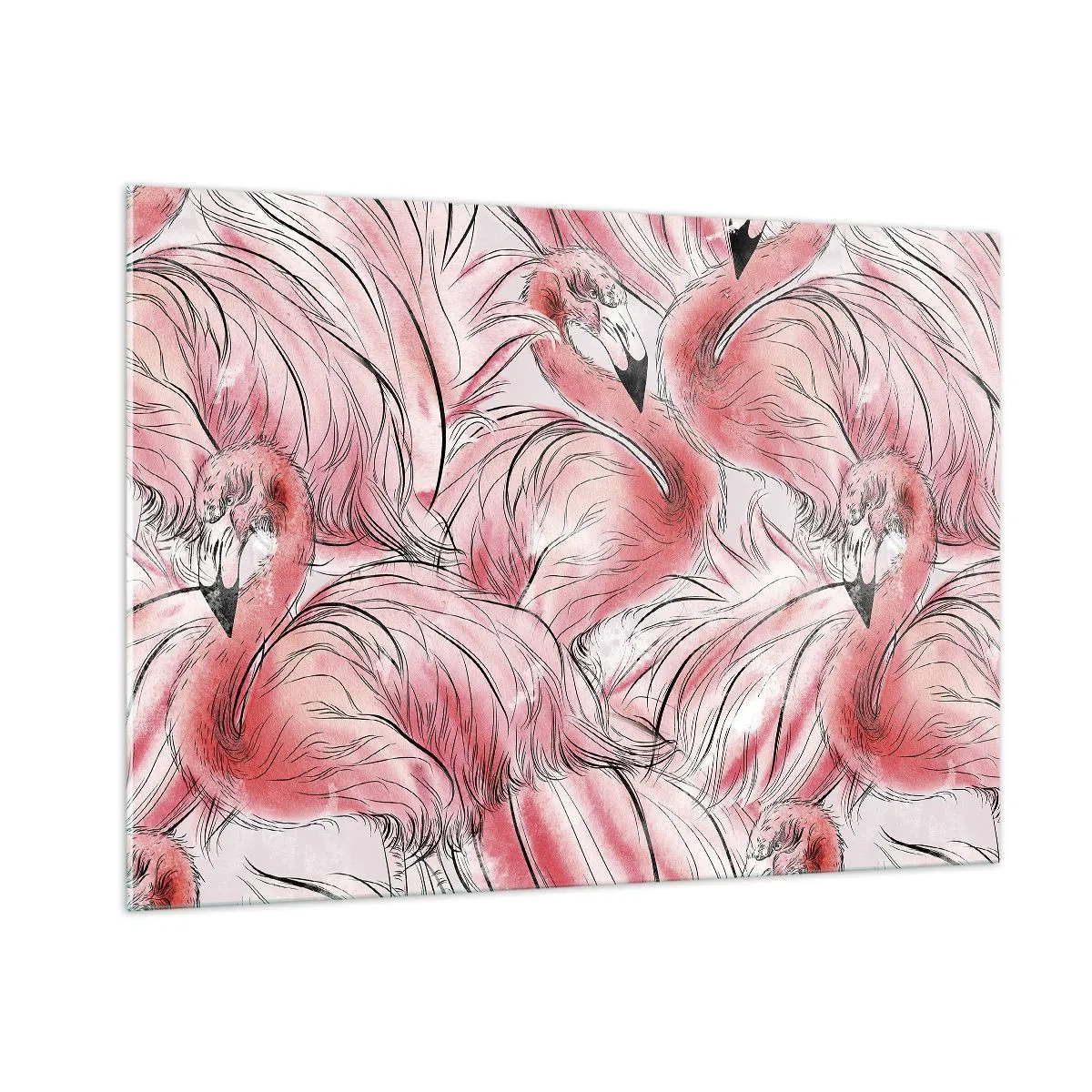 Tablou pe sticlă - Corpul de balet al păsărilor - 100x70 cm