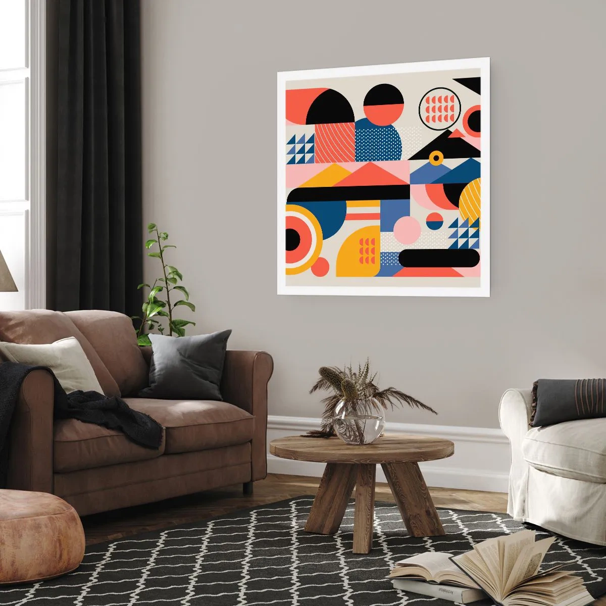 Poster - Compoziție: joacă-te - 40x40 cm