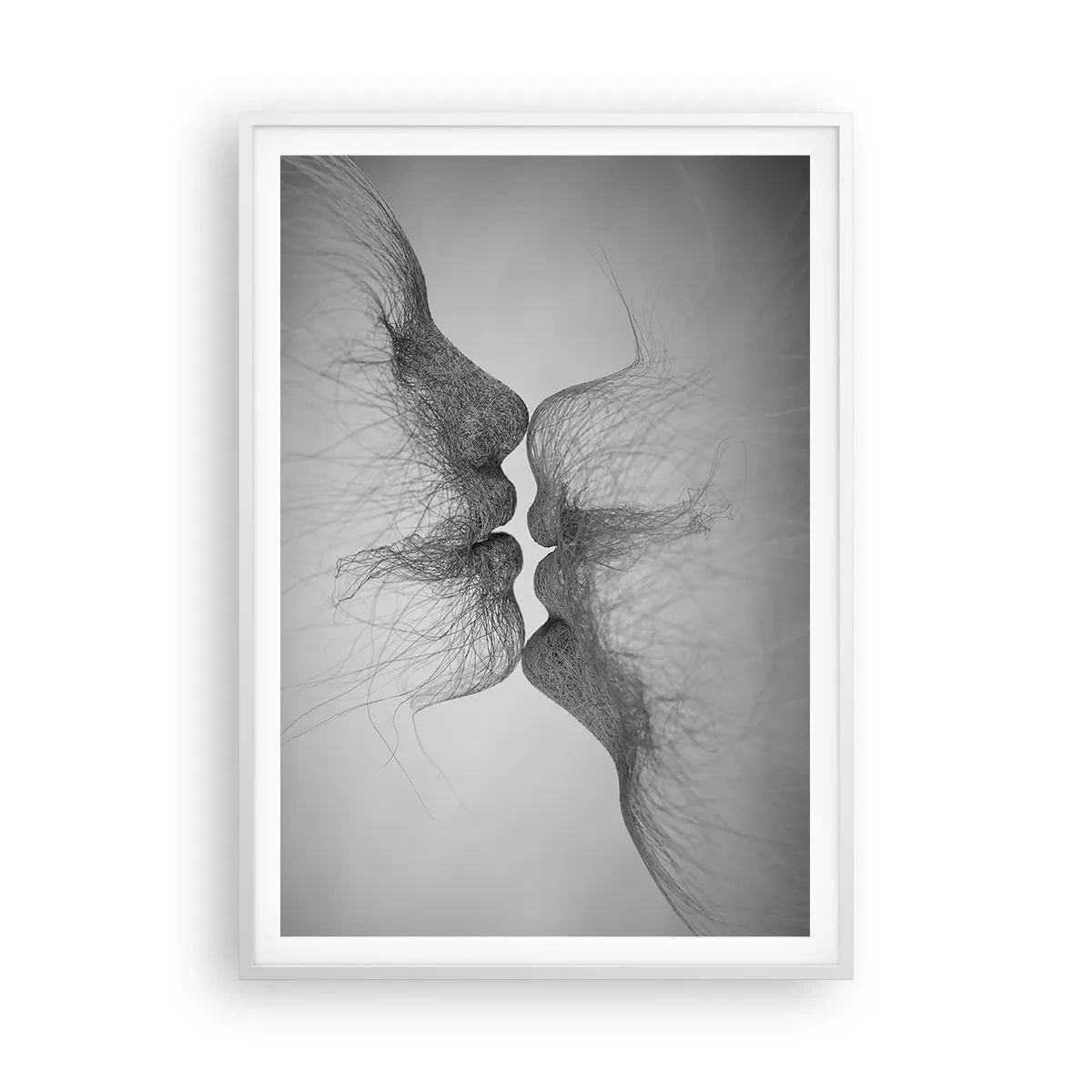 Poster în ramă albă - Sărutul vântului - 70x100 cm