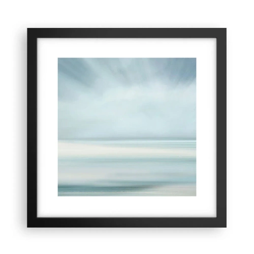 Poster în ramă neagră - Liniște până la orizont - 30x30 cm