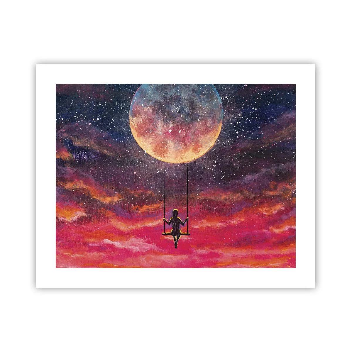 Poster - Cu capul în nori - 50x40 cm