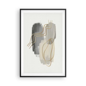 Poster în ramă neagră - Persistență și mișcare - 61x91 cm