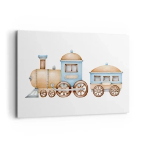 Tablou pe pânză - Trenulețul din copilărie - 120x80 cm