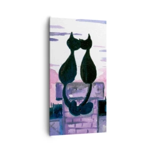 Tablou pe pânză - Rendez-vous sub lună - 65x120 cm