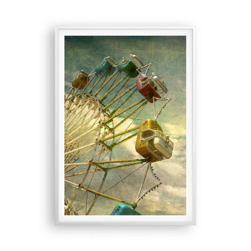 Poster în ramă albă - Hai la distracție… - 70x100 cm