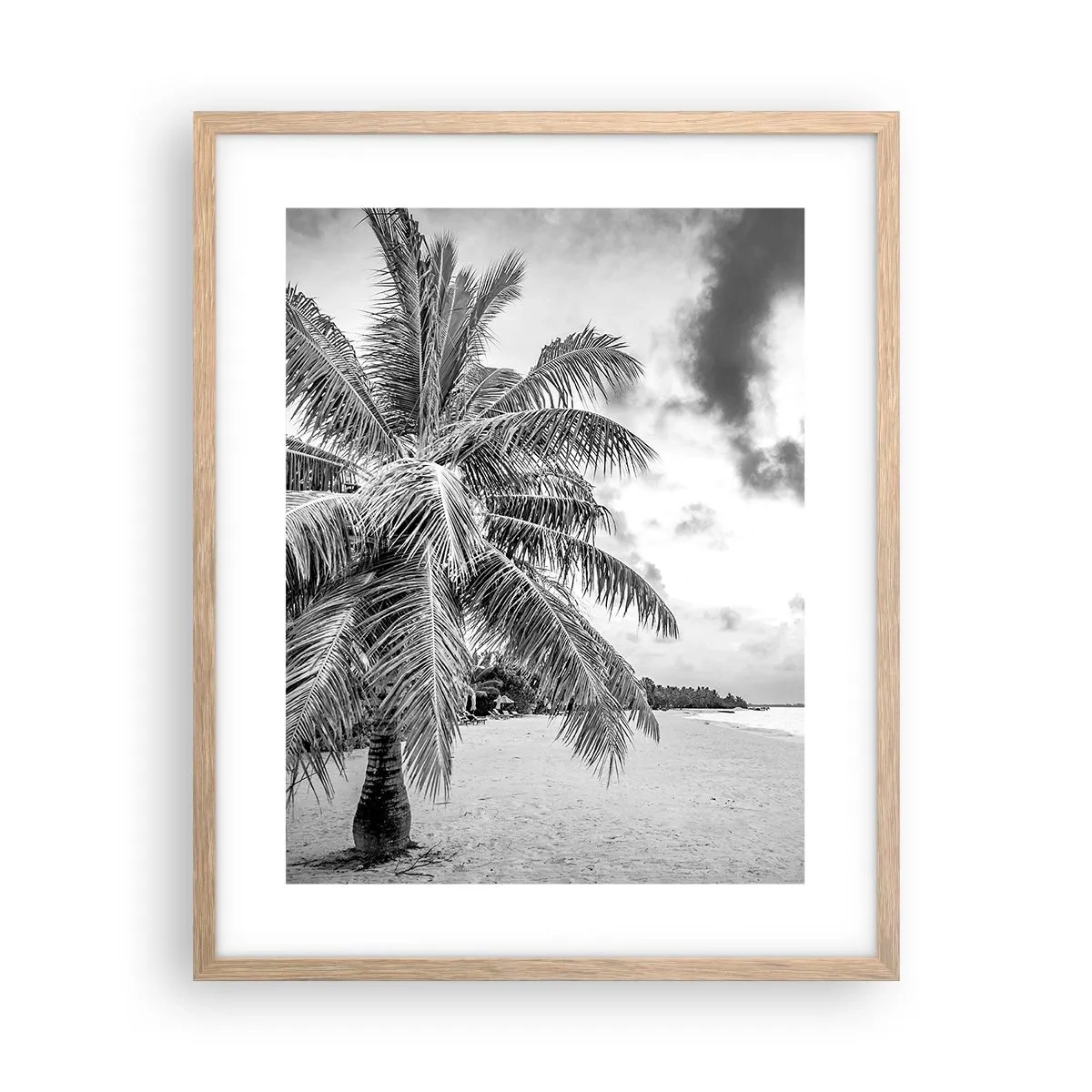 Poster în ramă de stejar deschis - Când tânjești după singurătate... - 40x50 cm