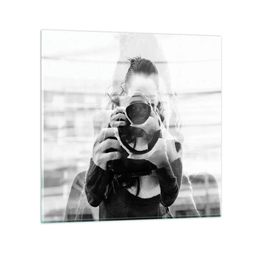 Tablou pe sticlă - Creator și material - 70x70 cm