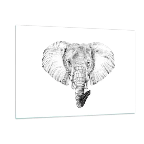 Tablou pe sticlă - Mare ca un elefant - 120x80 cm