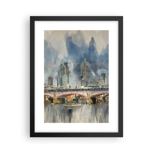 Poster în ramă neagră - Londra în toată splendoarea ei - 30x40 cm