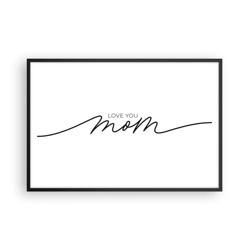 Poster în ramă neagră - Mare emoție - 91x61 cm