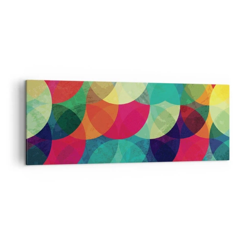 Tablou pe pânză - Să intrăm în curcubeu - 140x50 cm