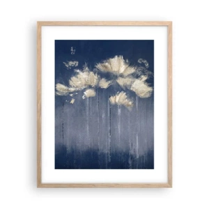 Poster în ramă de stejar deschis - Ca petalele în vânt - 40x50 cm