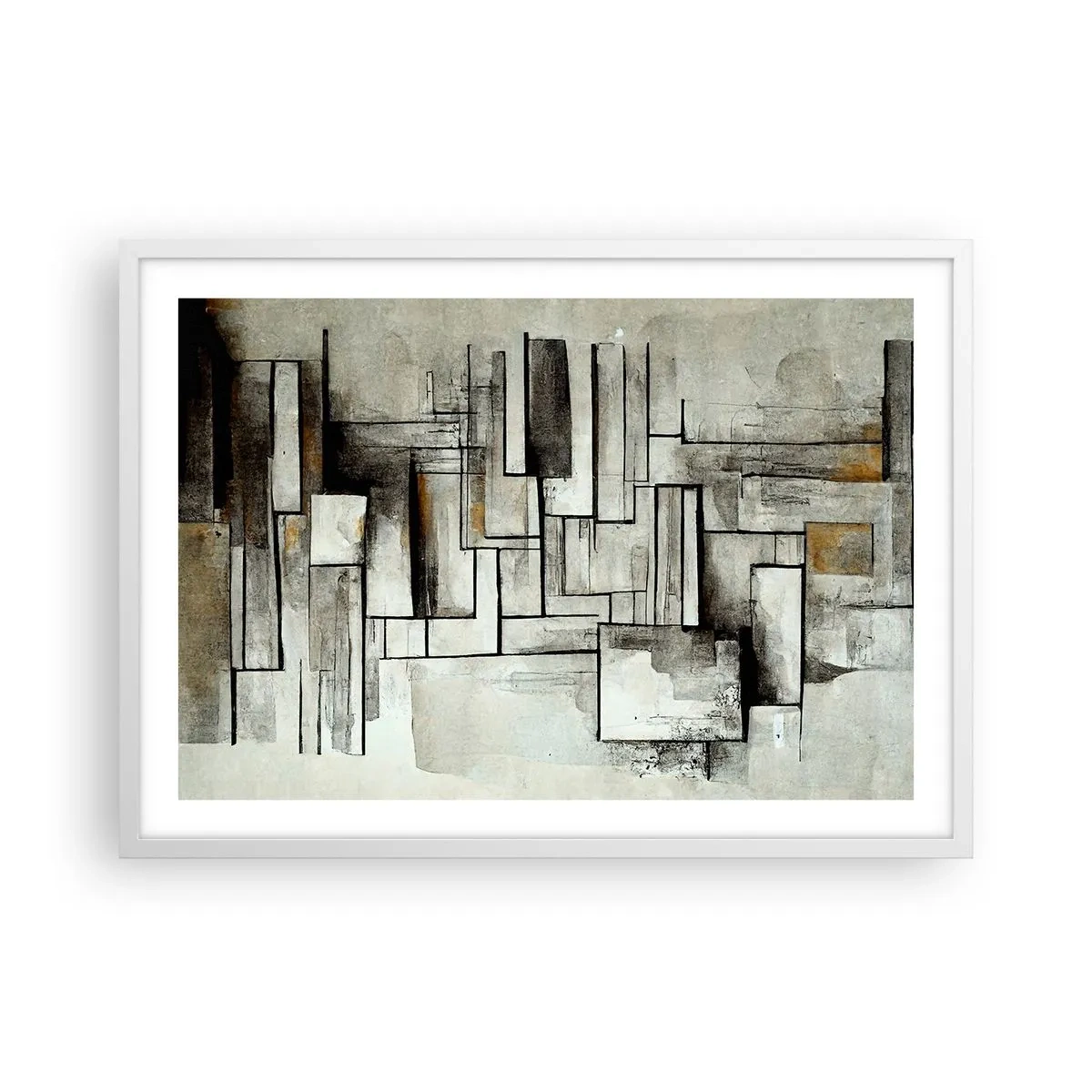 Poster în ramă albă - Puterea simplității - 70x50 cm