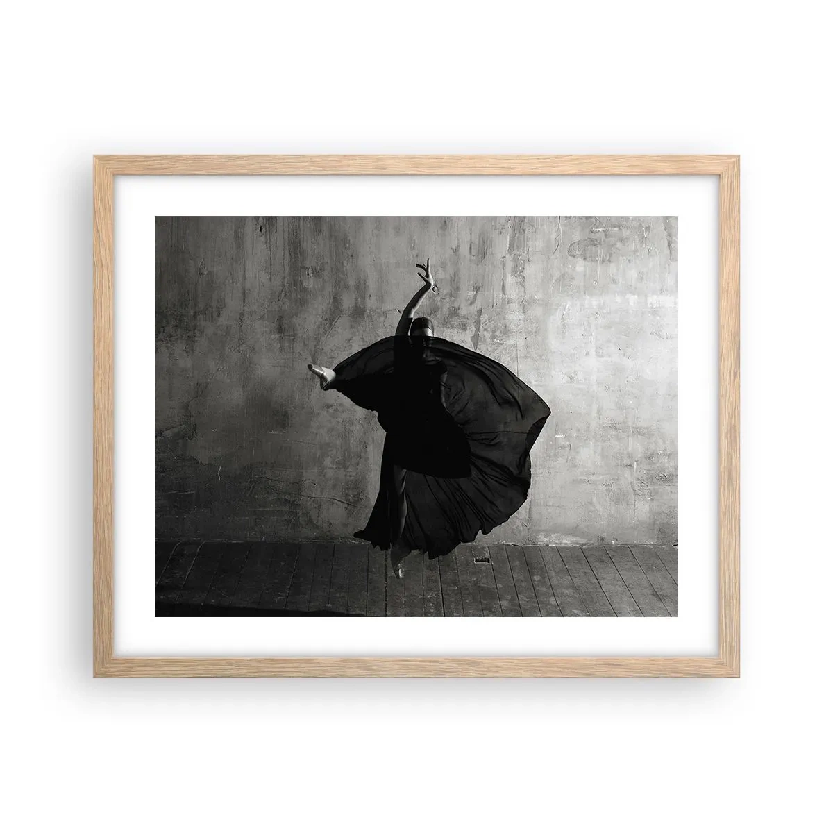 Poster în ramă de stejar deschis - Un pas pasional - 50x40 cm